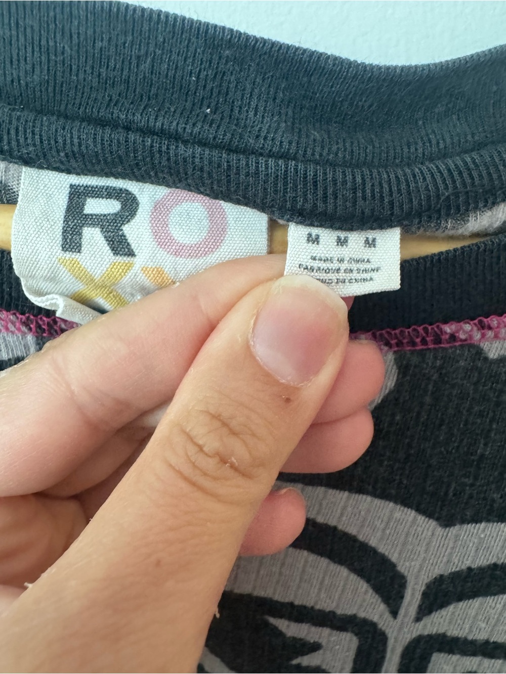 roxy vintage y2k heart all over print thermal top grunge alt fairygrunge rib - Picture 2 of 3
